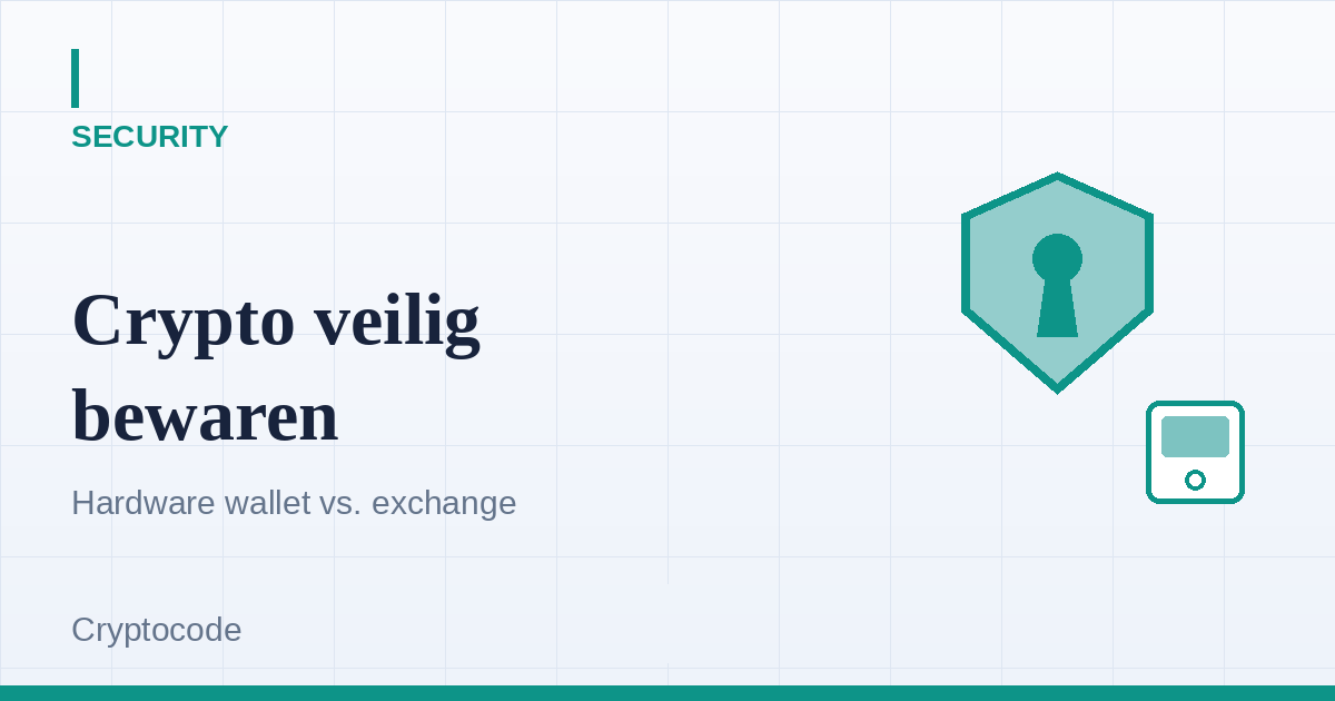 Artikelafbeelding voor: Crypto veilig bewaren in 2026: hardware wallet of exchange?