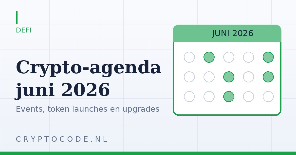 Artikelafbeelding voor: Juni 2026 – deze crypto events en upgrades mag je niet missen