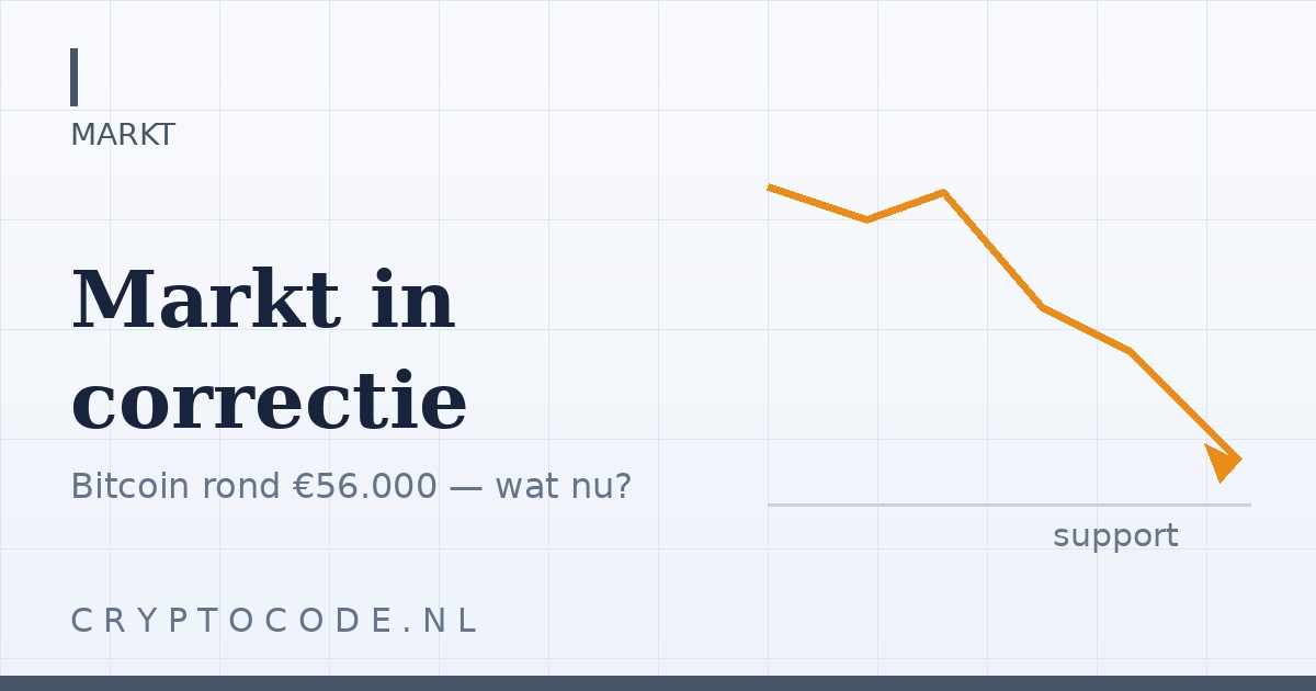 Artikelafbeelding voor: Crypto markt in correctie – wat nu?