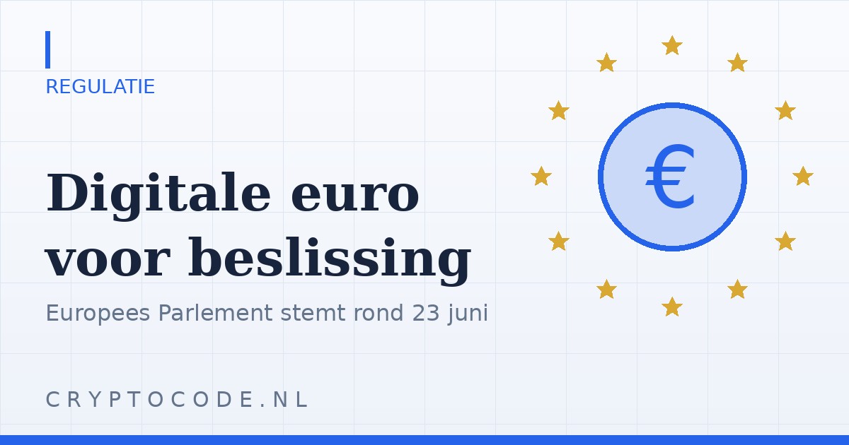 Artikelafbeelding voor: Digitale euro nadert beslissend moment: wat de stemming van deze maand betekent