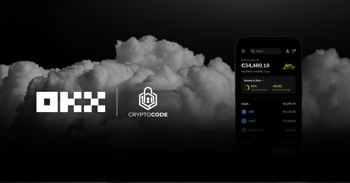 Artikelafbeelding voor: OKX x CryptoCode-actie: tot €400 + 8% stortingsbonus (crypto en/of cash, t/m 31 juli 2026)