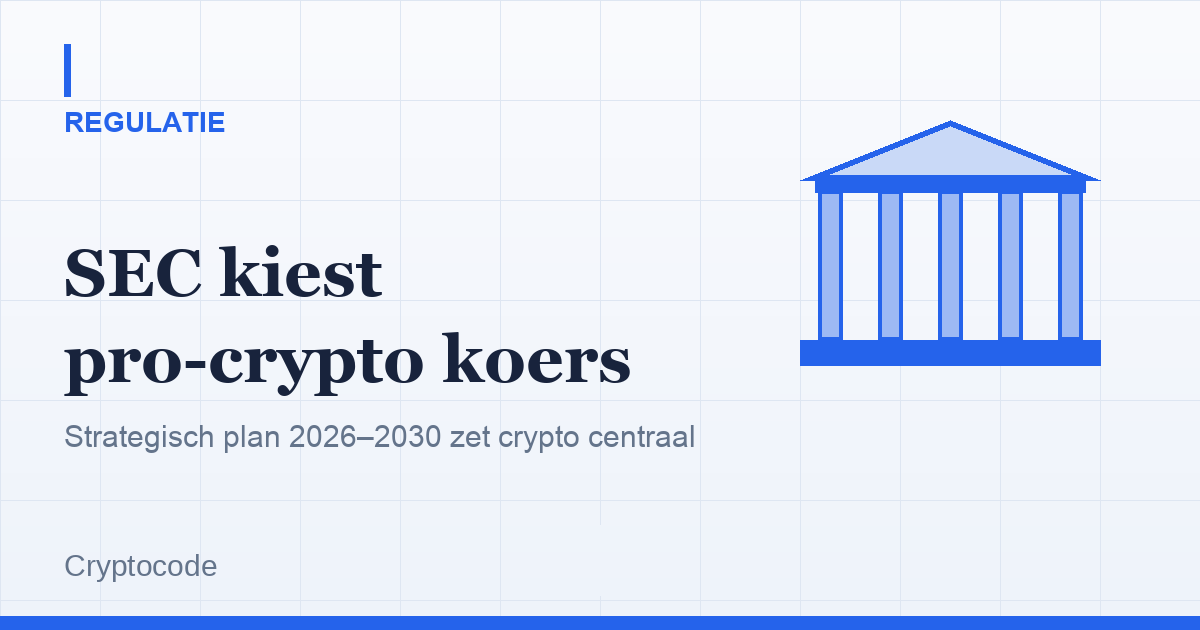 Artikelafbeelding voor: SEC slaat nieuwe koers in: pro-crypto strategisch plan 2026–2030