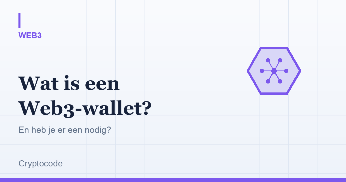 Artikelafbeelding voor: Wat is een Web3-wallet en heb je er een nodig?